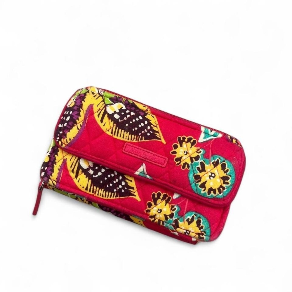 Vera Bradley RFID Wallet‎ Clutch Zip Around Floral Quilted